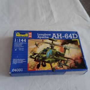 REVELL 04031 AH-64D Longbow Apache Helicopter Model Kit 1:144 Scale Opened Box